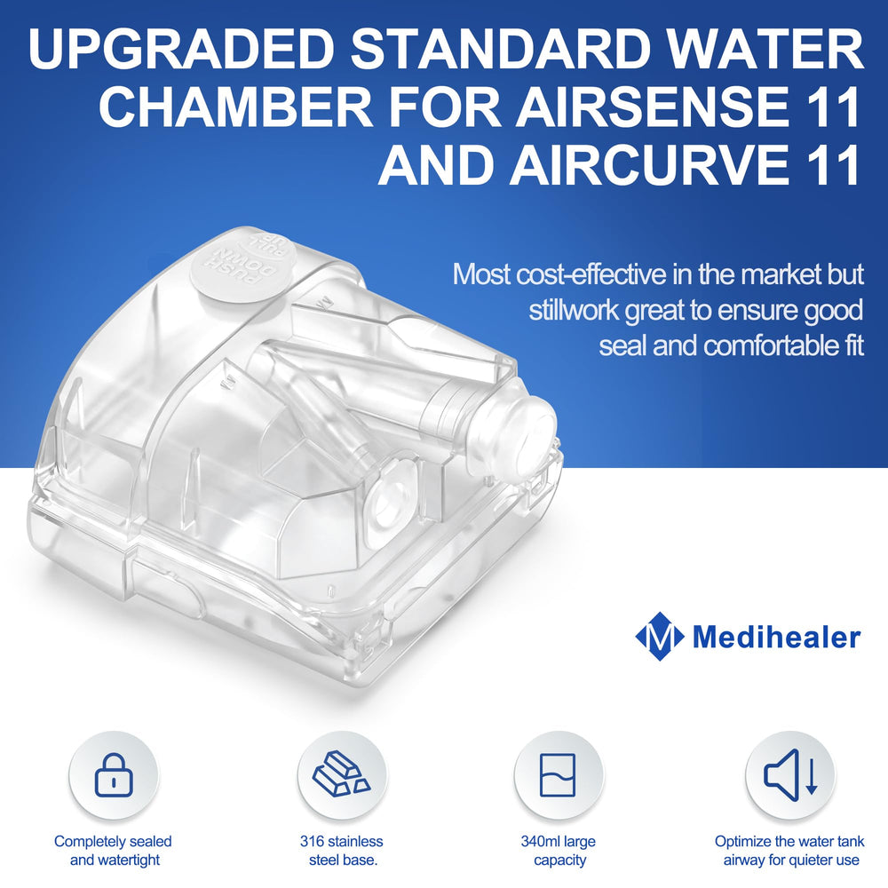 Medihealer S11 water chamber top-fill feature enables spill-free refills