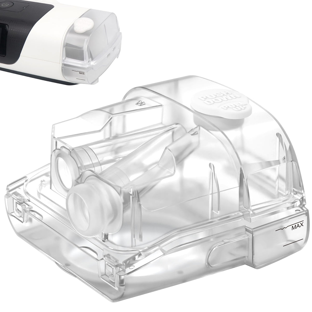 Medihealer S11 water chamber showing leak-proof design for reliable operation