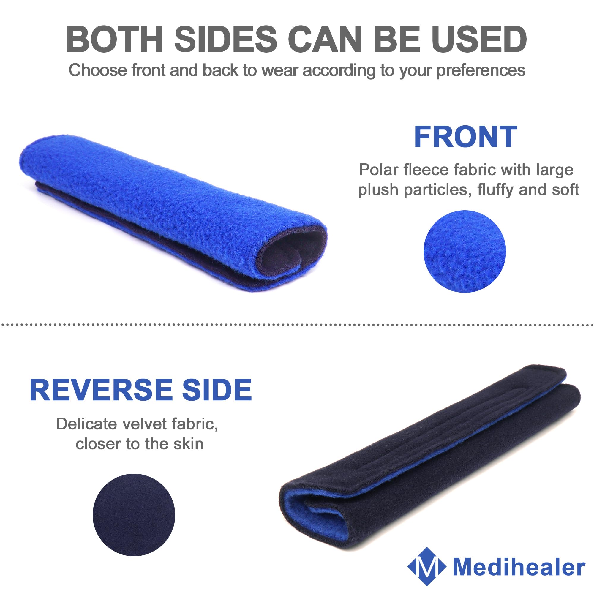 Medihealer soft head strap fabric feels skin-friendly and gentle on the scalp.