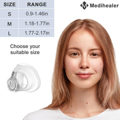 Medihealer WISP cushion design contours to the nose for comfortable wear.