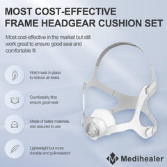 Medihealer WISP silicone frame provides soft, flexible support and secure seal.