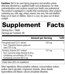Close-up of Mediherb Turmeric Forte capsules, emphasizing convenient daily supplementation.