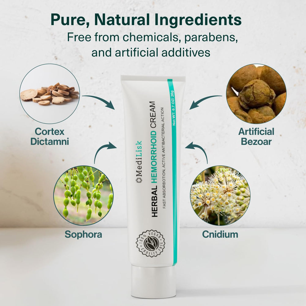 Close-up texture of MediLisk cream for gentle, non-steroidal use.