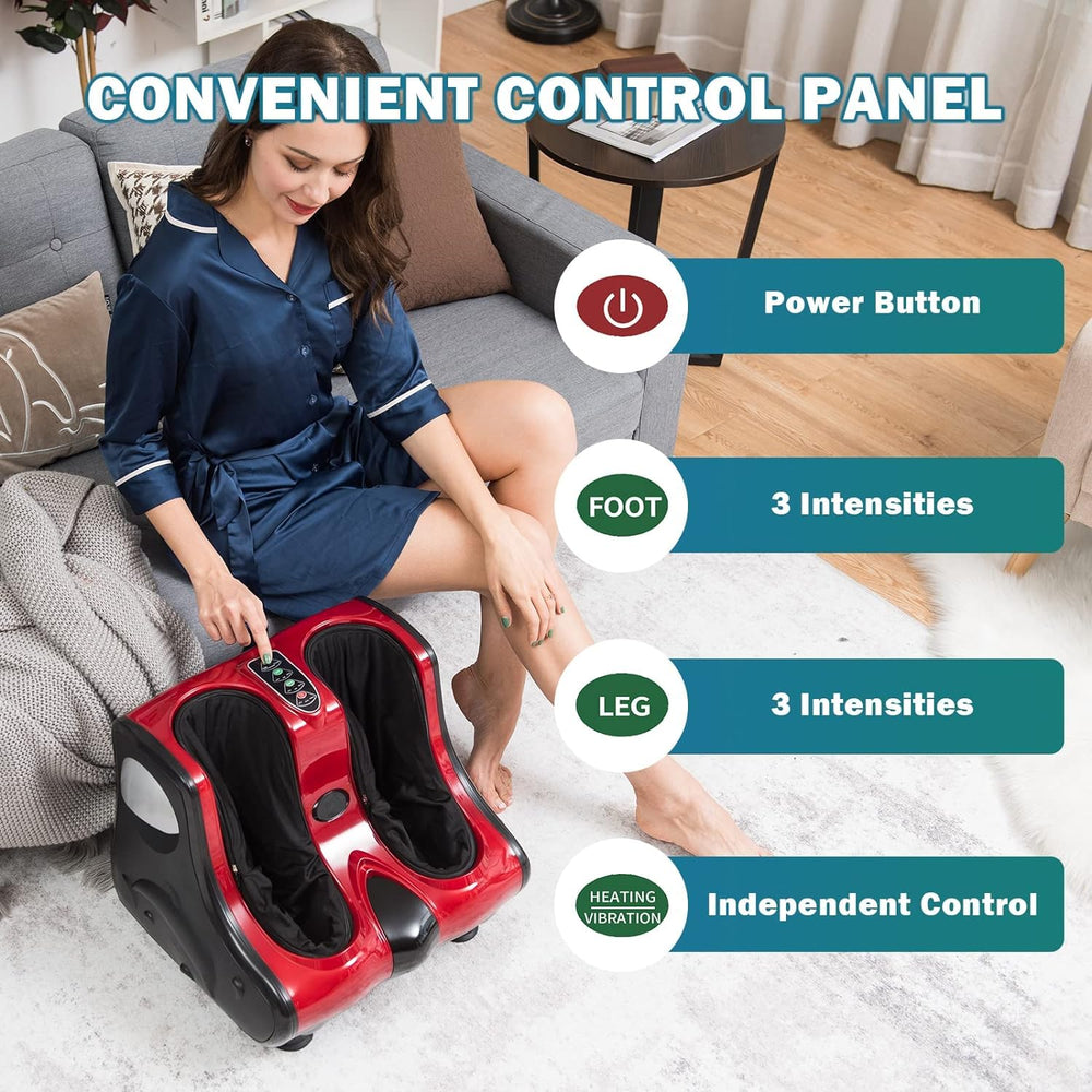 Medimall foot massager foot sleeves with zipper for cleaning