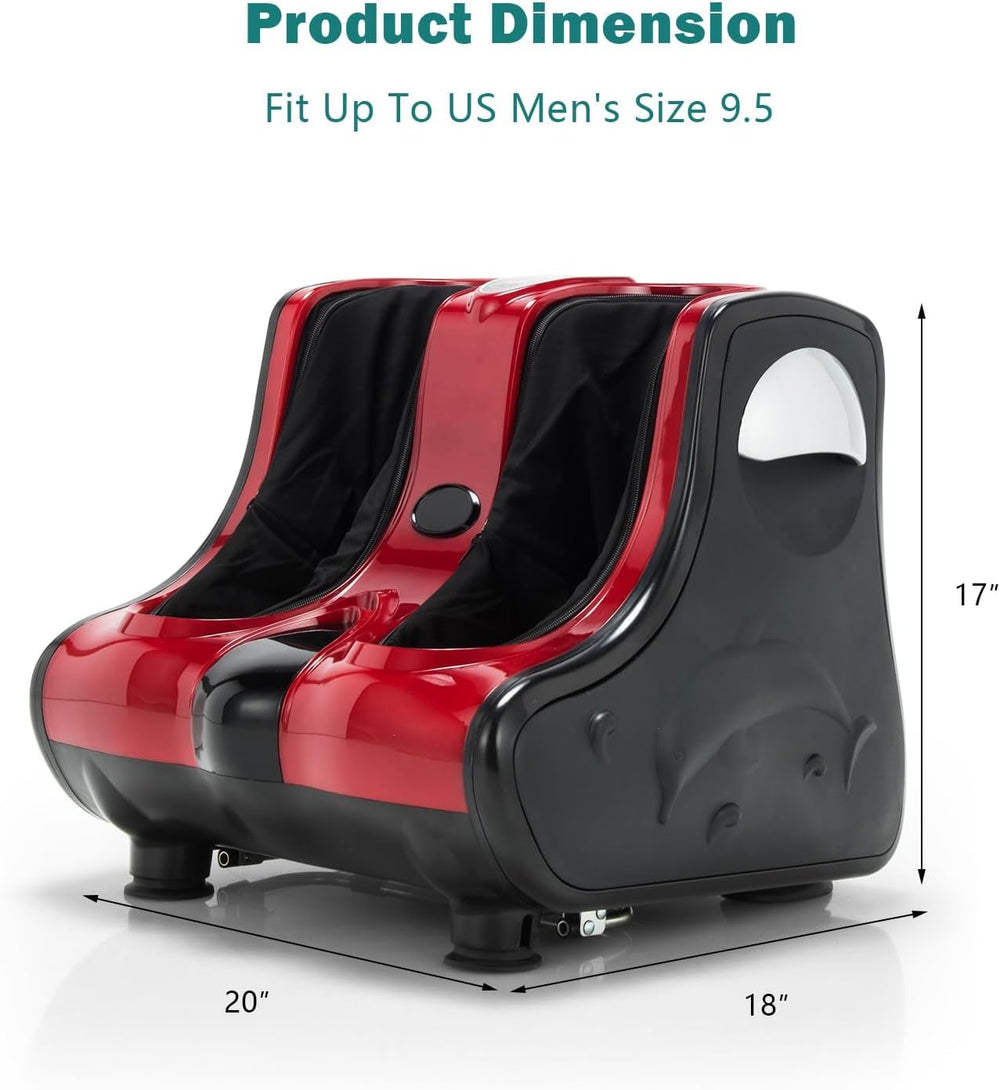 Medimall foot massager heat and vibration settings in use