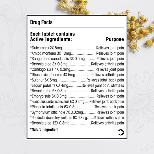 MediNatura Arnica 12-tablet pack with plant-based actives for gentle relief.