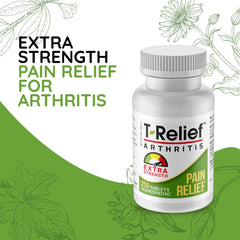 MediNatura T-Relief Arnica herbal blend highlights plant-based joint support.