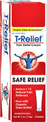MediNatura T-Relief cream packaging highlights natural plant-based relief.