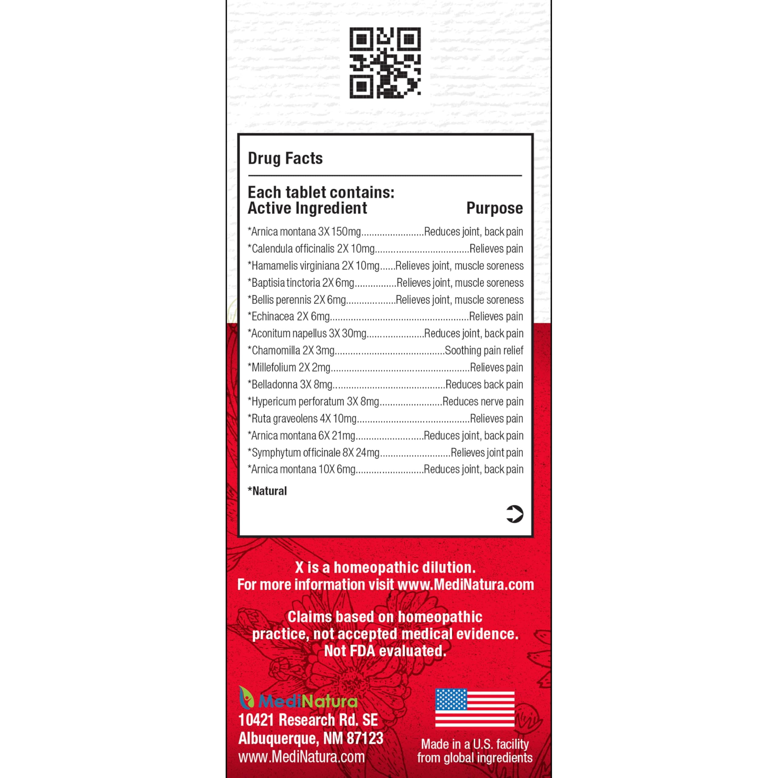 MediNatura T-Relief tablets dissolving for quick absorption.