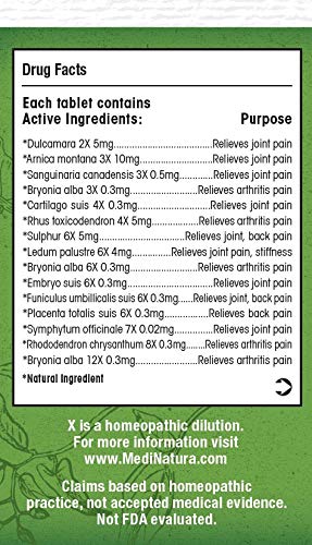 MediNatura T-Relief tablets dissolving for quick absorption and fast relief