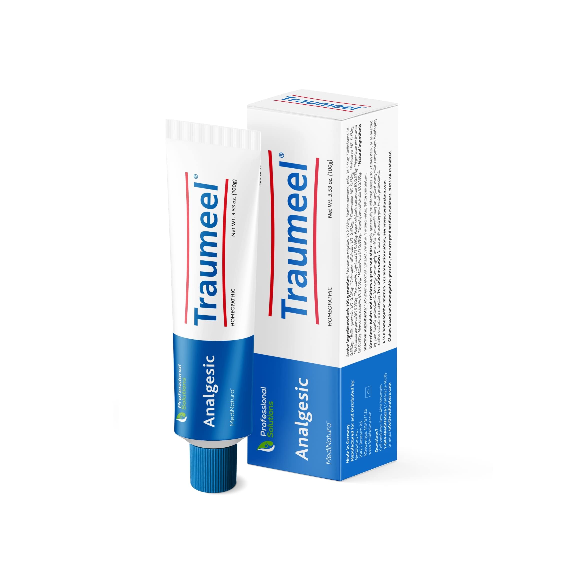 MediNatura Traumeel ointment bottle for convenient topical relief.