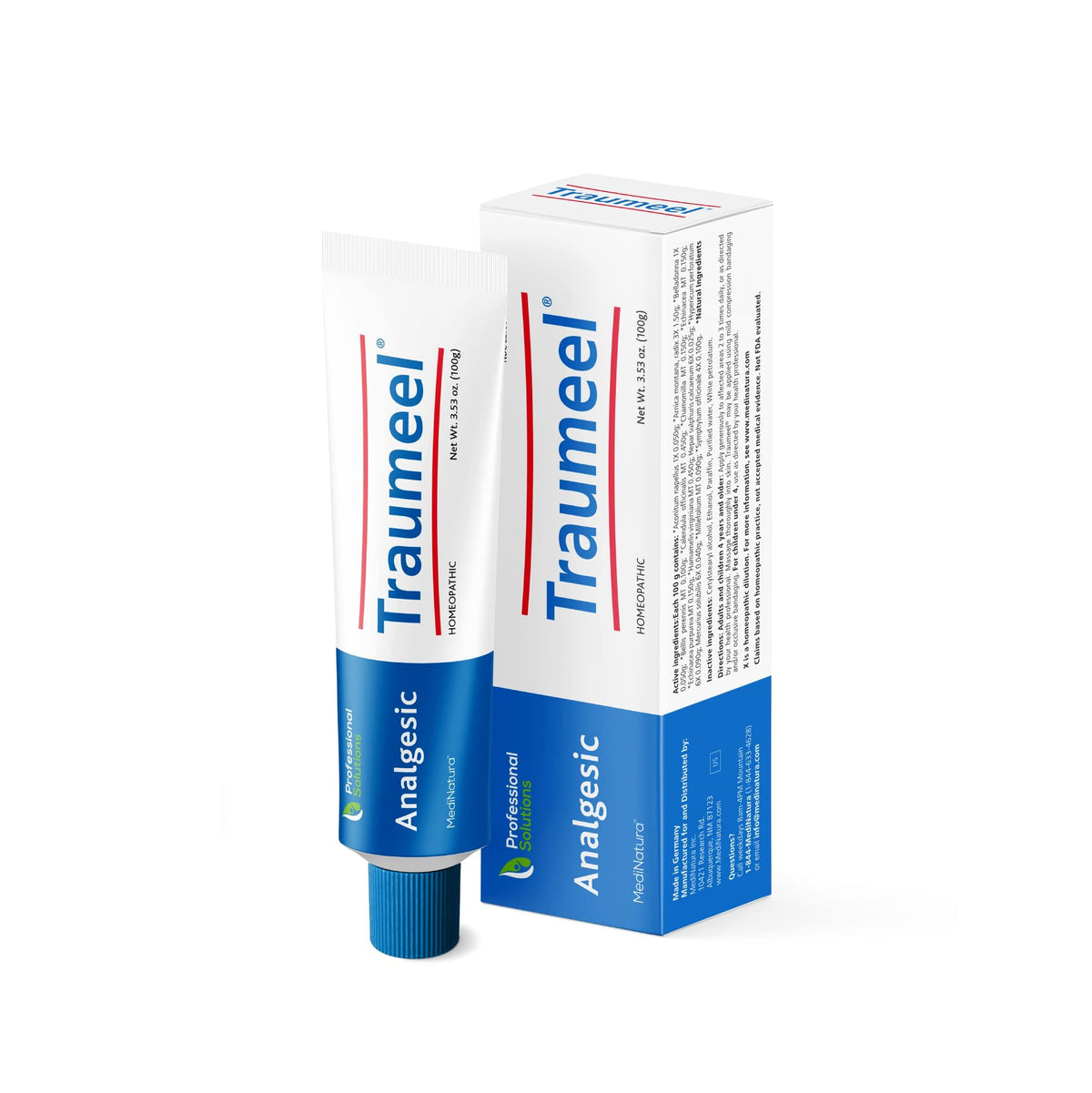MediNatura Traumeel ointment bottle for convenient topical relief.