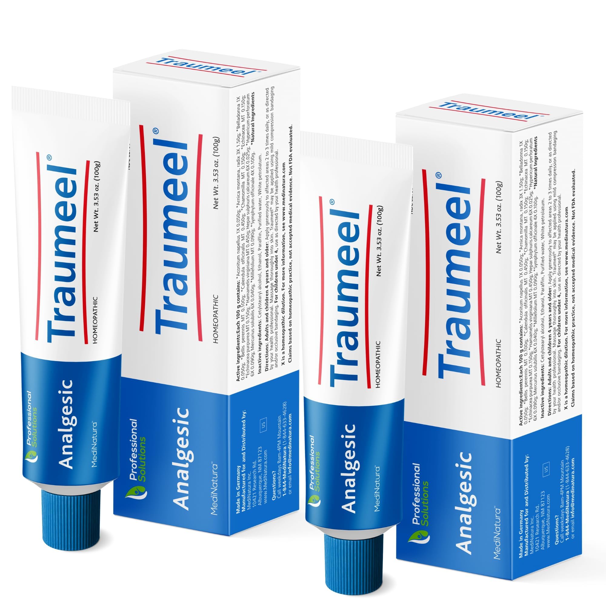 MediNatura Traumeel Ointment jar with smooth, easily absorbed cream.