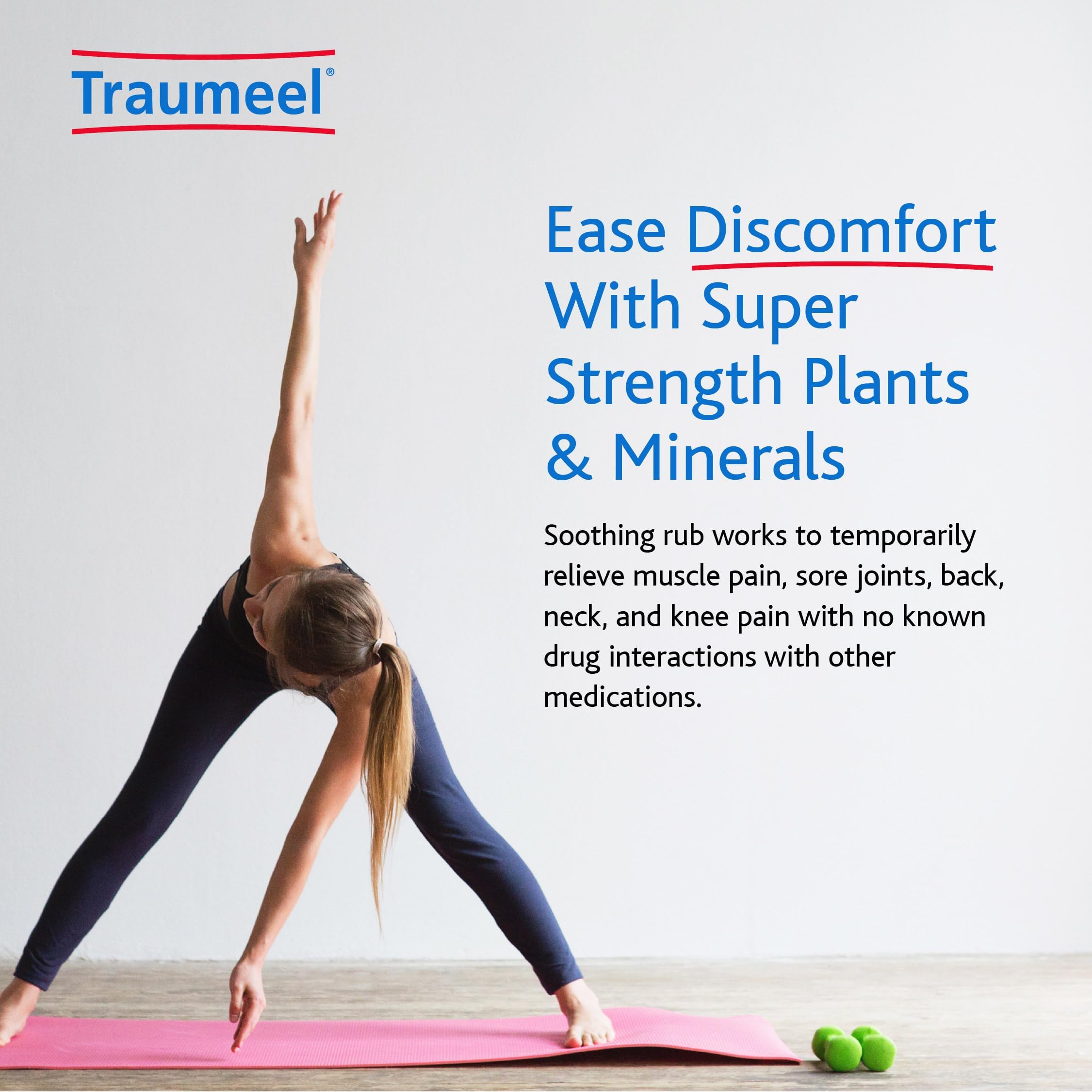 Neck and back pain relief with MediNatura Traumeel topical ointment.
