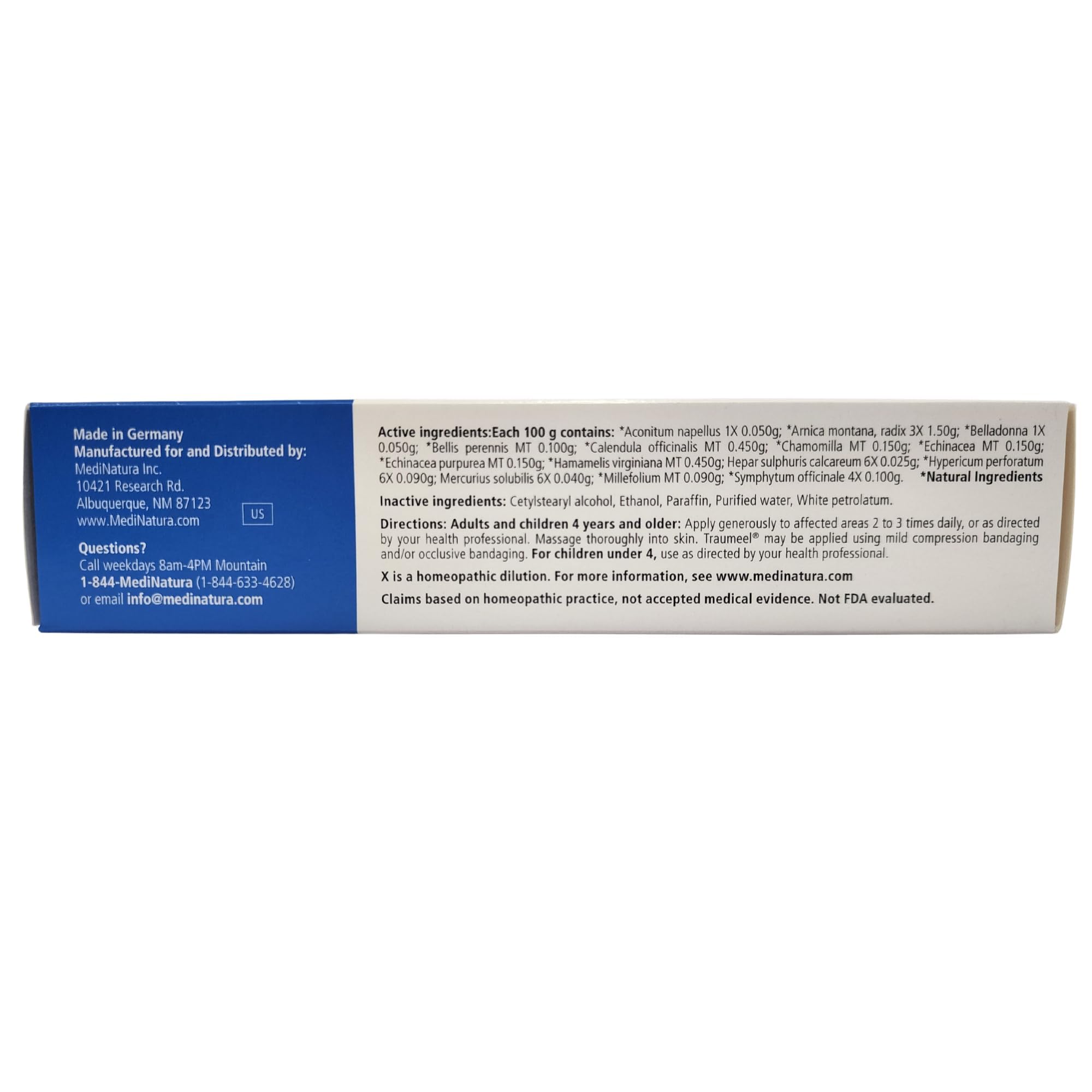 MediNatura Traumeel Ointment two-pack box for convenient daily application.