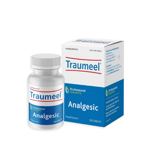 MediNatura Traumeel tablets dissolving quickly for fast relief.