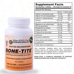 User taking MediNiche Bone-Tite tablet as part of routine