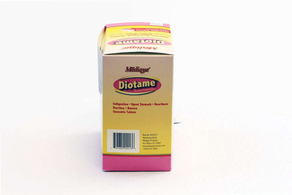 Medique 22013 Diotame box interior showing 500 tablets