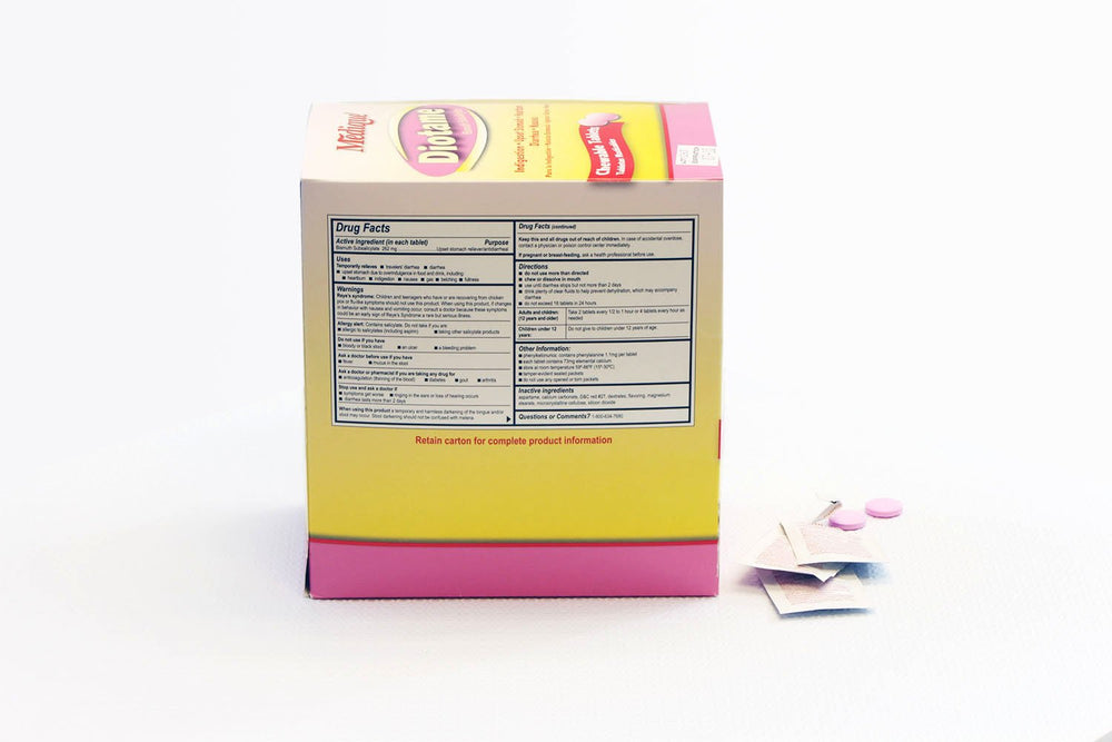 Medique 22013 Diotame packaging label highlights sugar-free formula