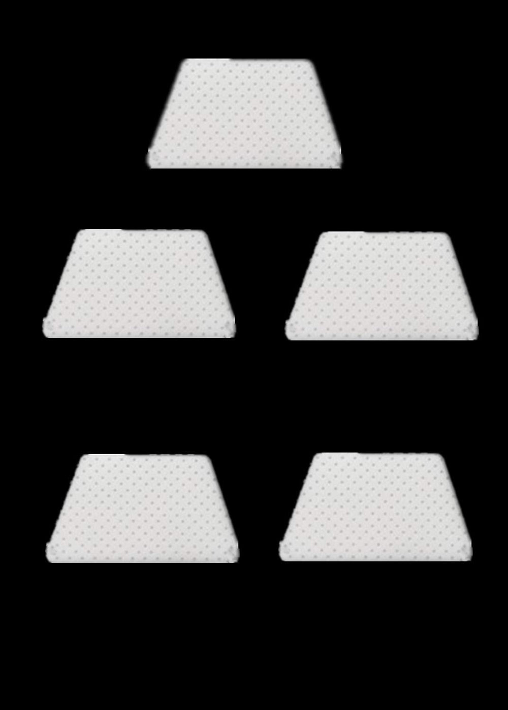 Mediss nasal splints on nose for immobilization after surgery or injury.
