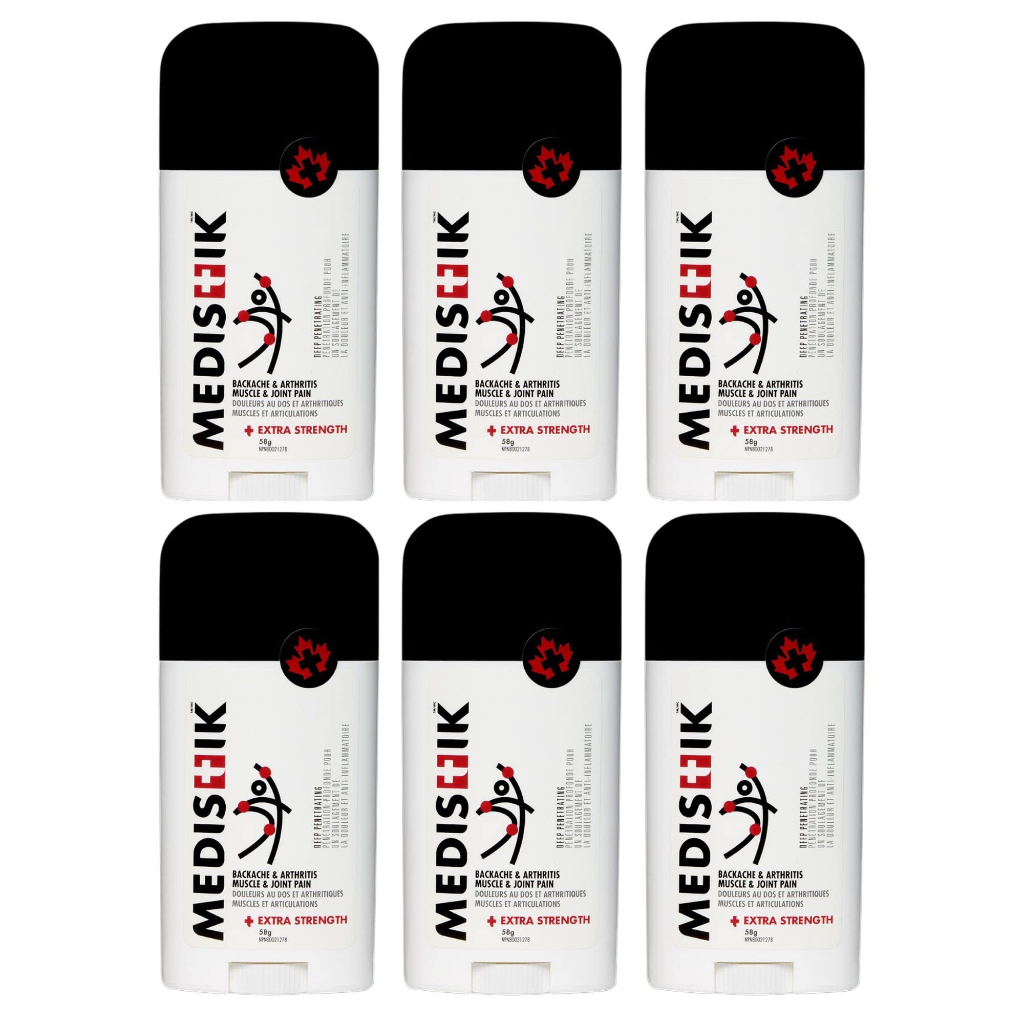 Medistik Extra Strength Pain Relief Stick front view for targeted, long-lasting relief.