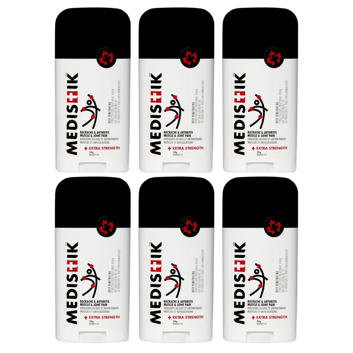 Medistik Extra Strength Pain Relief Stick front view for targeted, long-lasting relief.