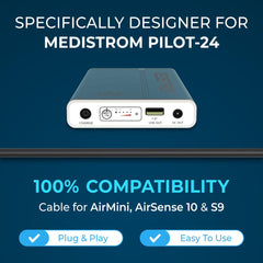 Medistrom Pilot-24 Lite powering AirSense 10 during outages for uninterrupted sleep