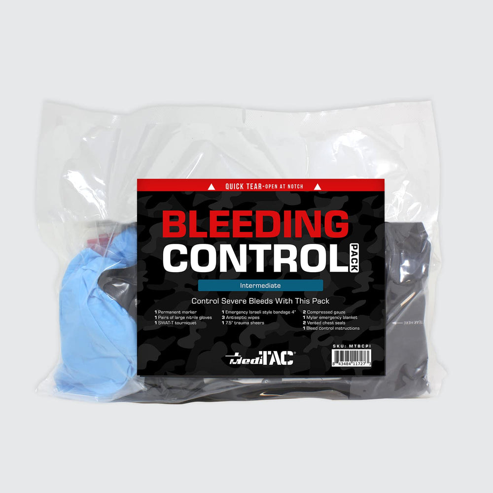 MediTac vented chest seals help close chest openings to support breathing.
