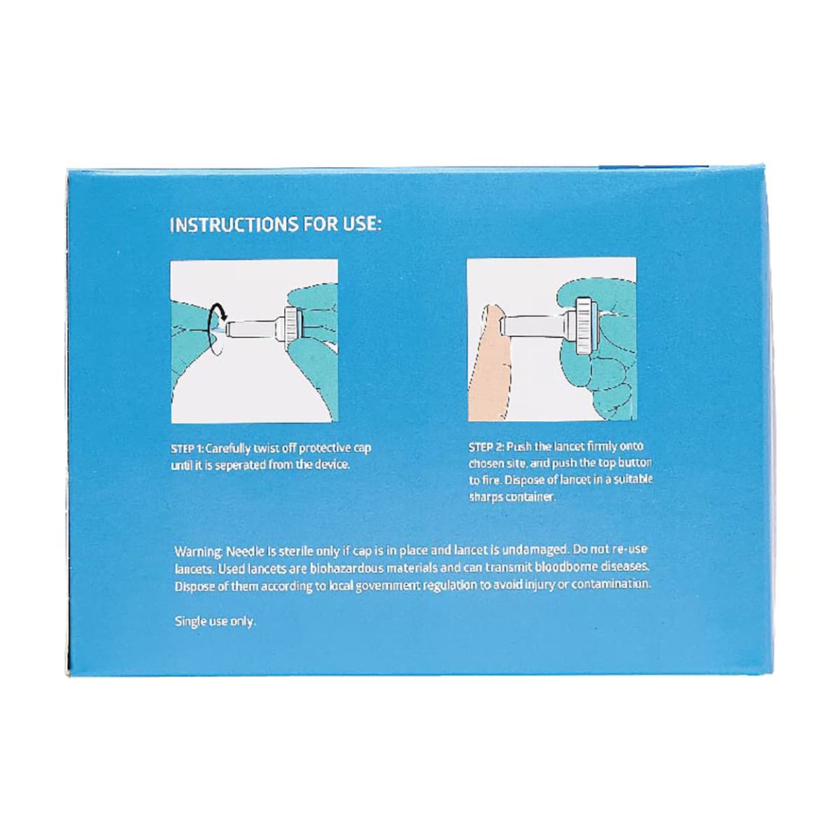 Medline 28G x 1.6 mm lancet needle close-up emphasizing precise penetration.