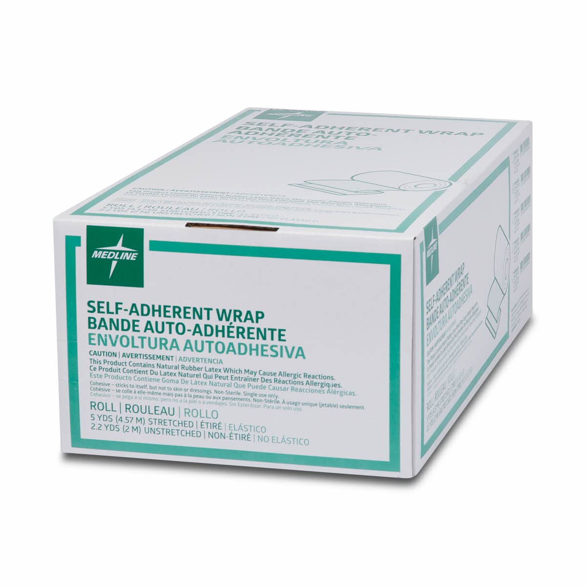 Individually wrapped Medline bandage for clean, on-the-go use.