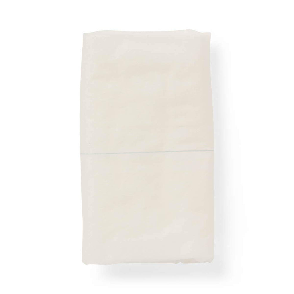 Medline Essentials abdominal pad with sealed edges to help reduce contamination risk during wound care