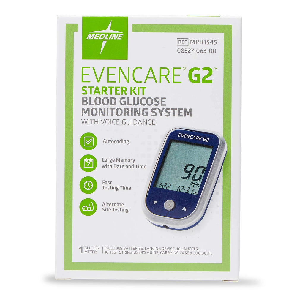 Medline EvenCare G2 test strips pack for quick, reliable measurements