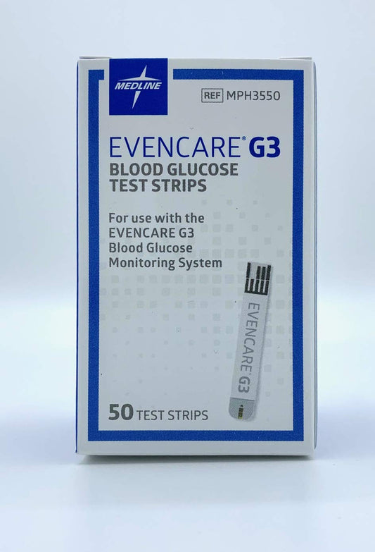 Medline EvenCare G3 meter front view with fast 6 second readings