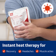 Medline Instant Hot Pack 6x9 inch disposable packaging for easy cleanup