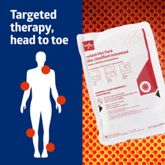 Medline Instant Hot Pack case contents demonstrate 24-pack supply