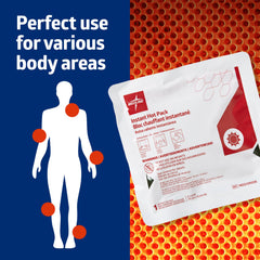 Medline Instant Warm Pack on-skin application provides portable warmth when needed.