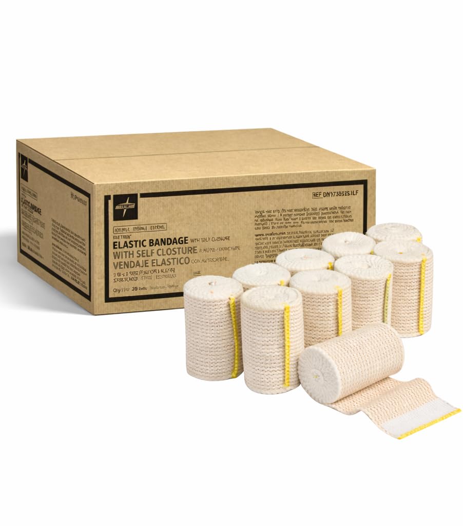 Medline Matrix elastic bandage 2in x 5yd, sterile, self-closure for secure compression during activity.