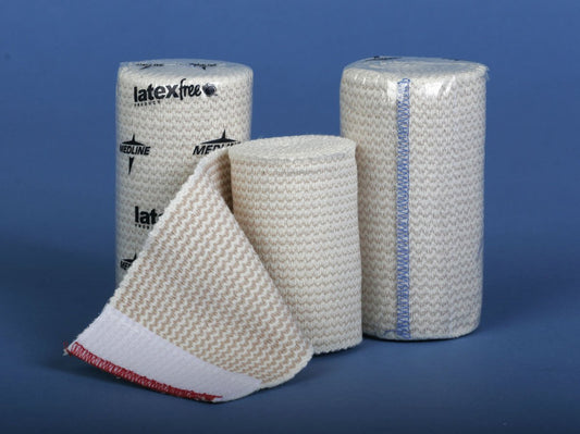 Medline Matrix Elastic Bandage with self-closure for secure, adjustable compression in daily injury care.