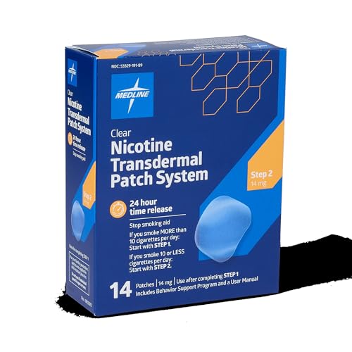 Medline Step 2 patch box opened to reveal the 14 mg patches