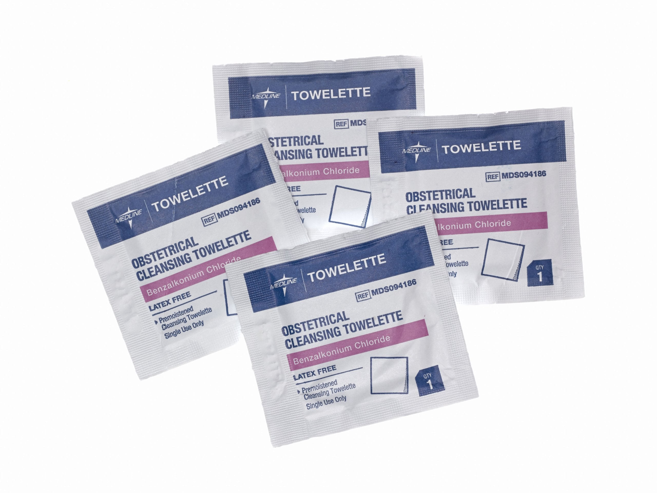 Medline obstetrical cleansing towelette pack of 1000, latex-free for gentle daily cleansing in hospital and home use