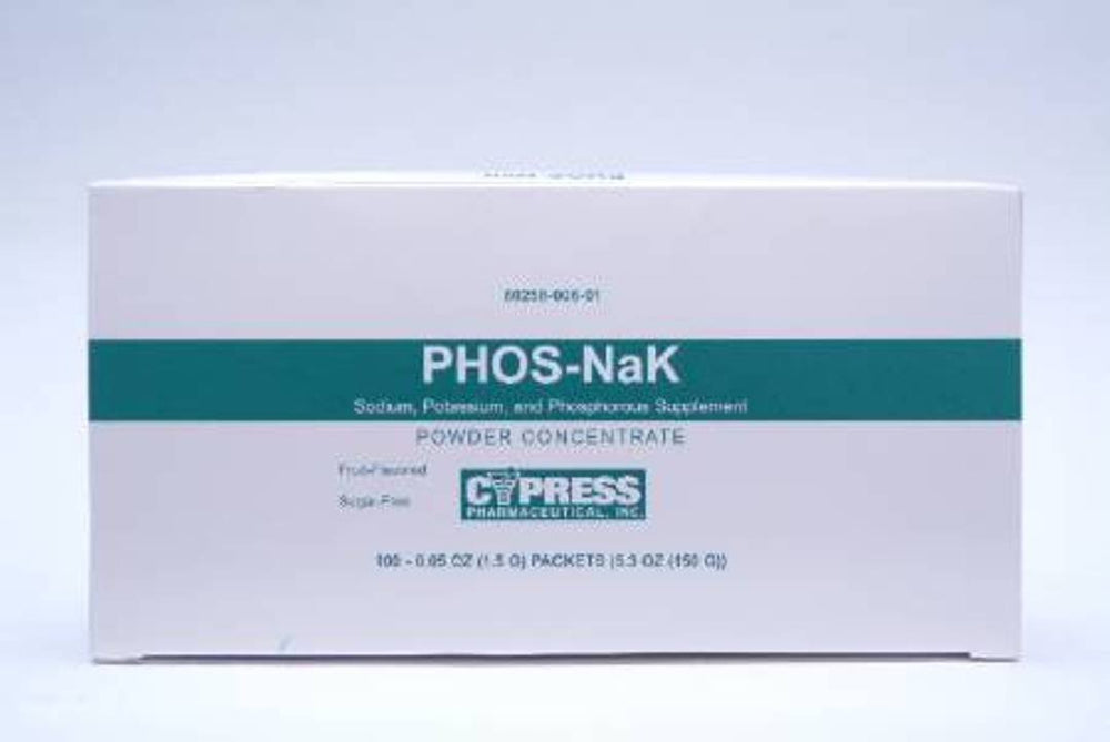Medline Phos-Nak Powder packet for convenient daily mineral support.
