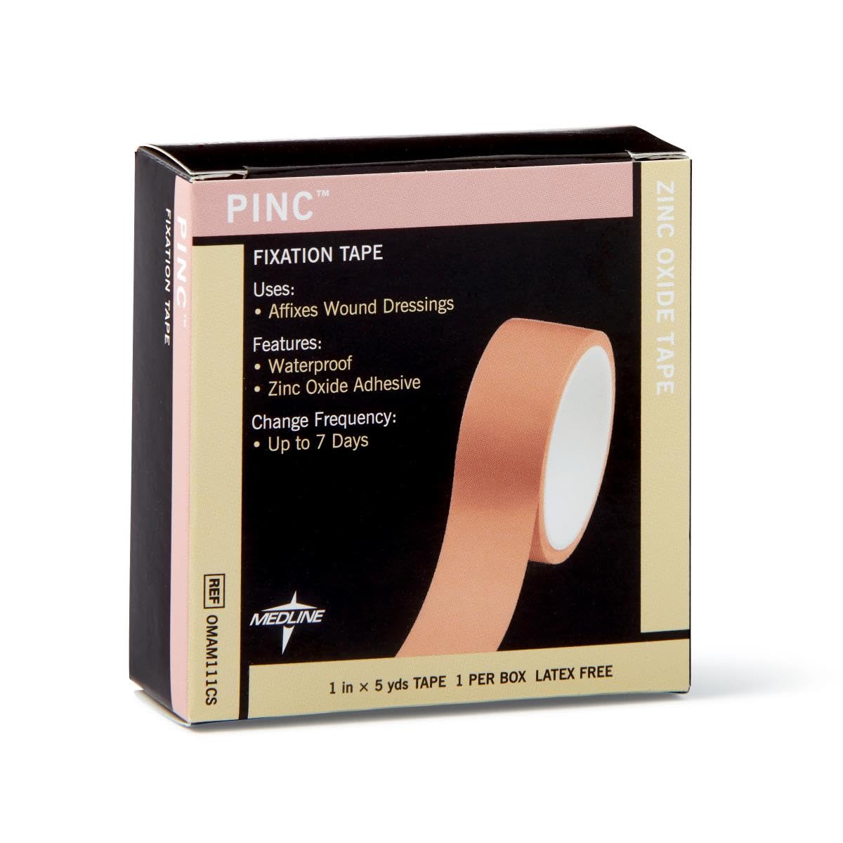 Medline Pinc fixation tape displayed with easy-tear edge for quick applications.