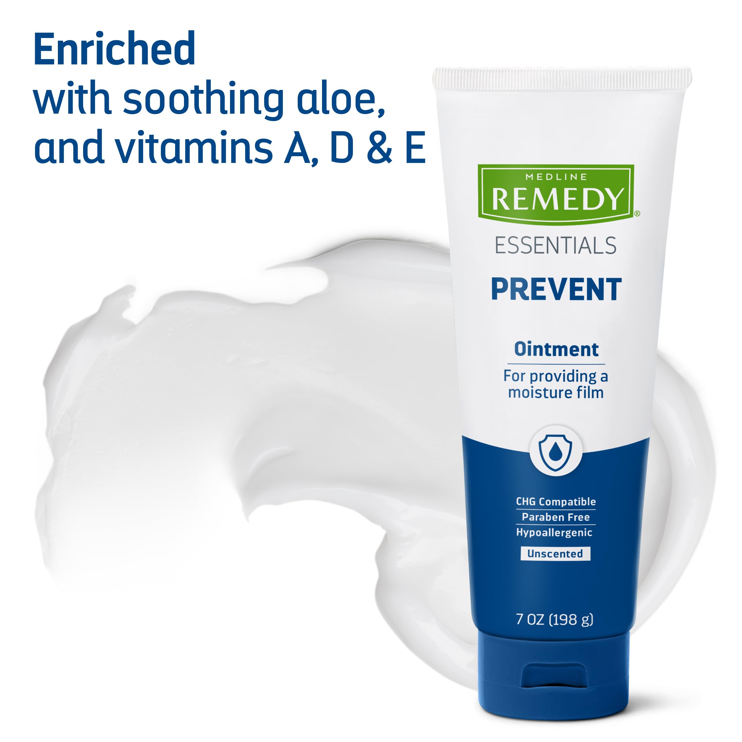 Medline Remedy Essentials Aloe and Vitamins A, D & E nourish and support dry, sensitive areas