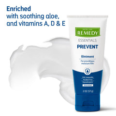 Medline Remedy Essentials Aloe and vitamins closeup shows added skin nourishment.