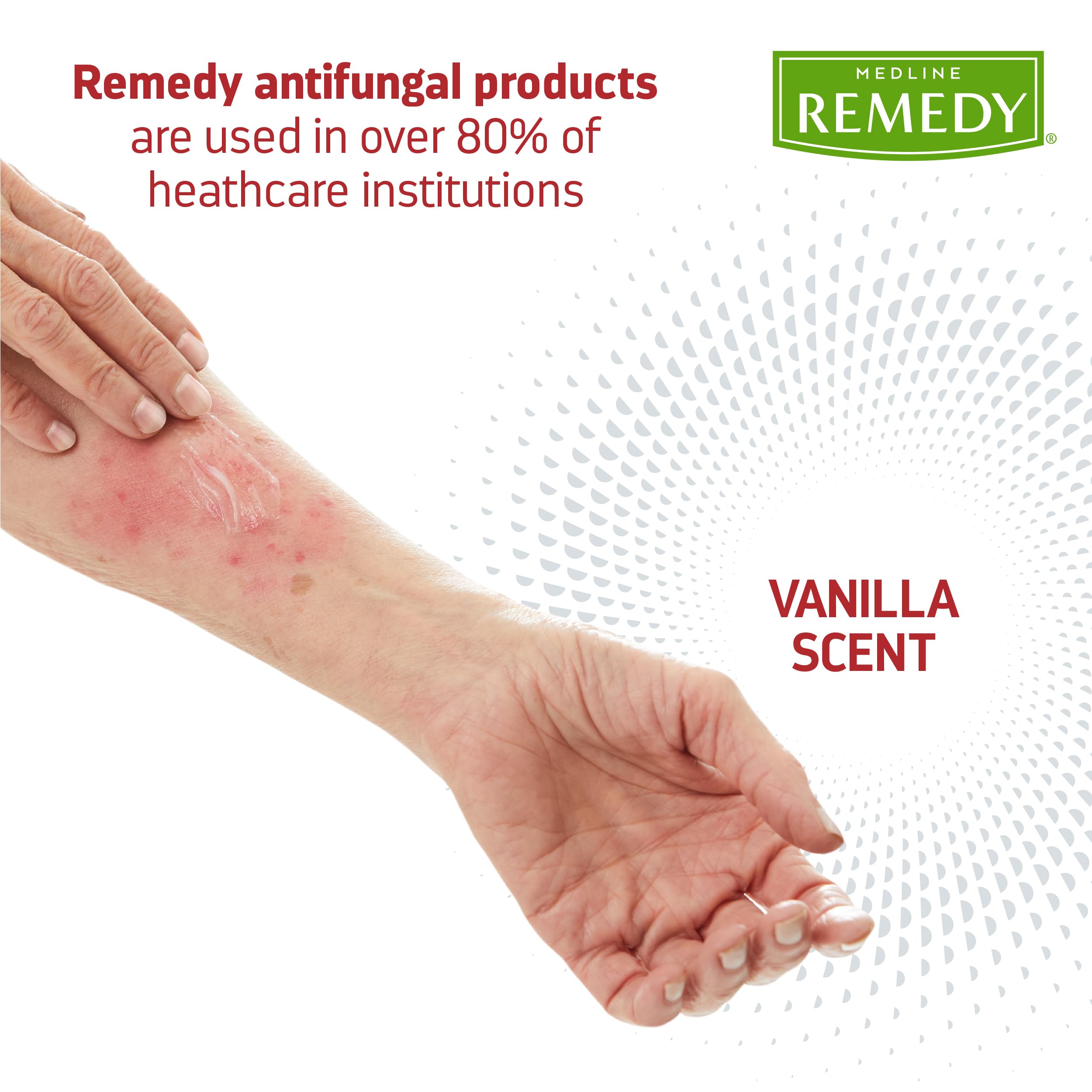 Medline Remedy Phytoplex antifungal ointment 2.5 oz bottle sideview, barrier-friendly hydration for irritated areas
