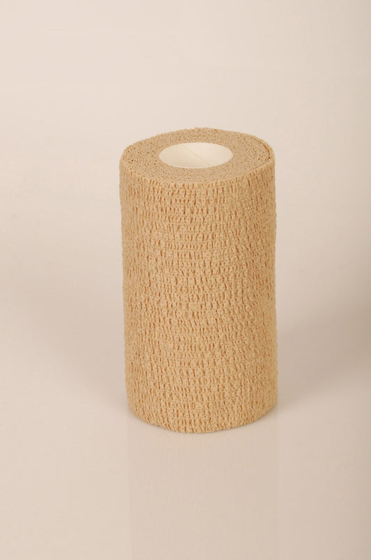 Medline self-adherent cohesive bandage tan for secure dressing retention and comfortable wear