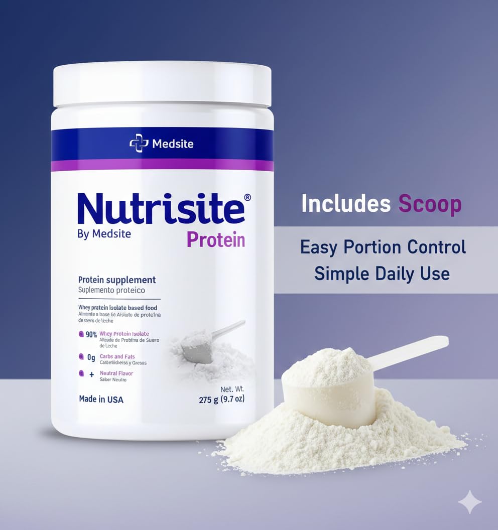 Medsite Nutrisite unflavored powder for kids and adults supports flexible daily nutrition