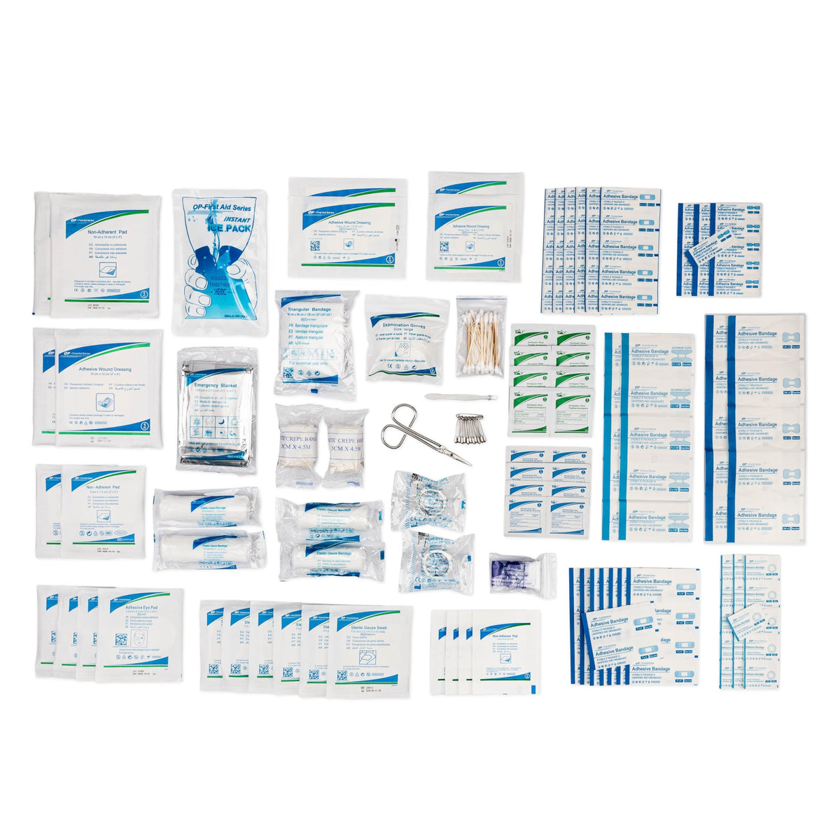MedSoft First Aid Kit Refill contents for quick restocking and everyday emergency preparedness.