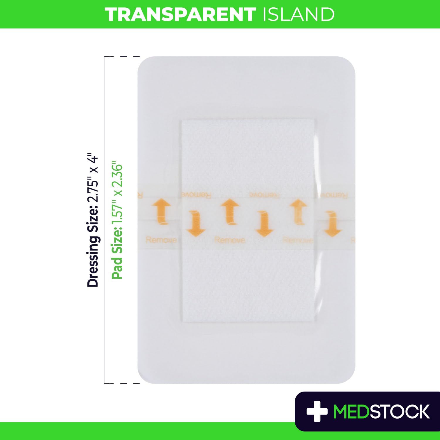 Medstock Breathable polyurethane film supports comfortable wear and faster healing surface.