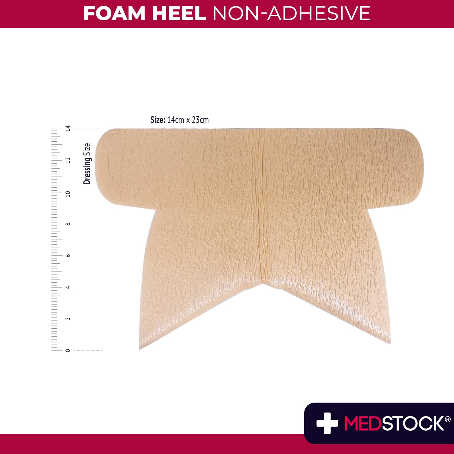 MEDSTOCK foam core visibly absorbs moisture to manage exudate.